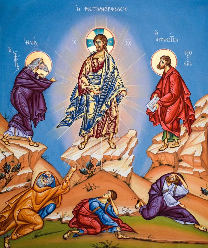 transfiguration of christ, iconography, painting
